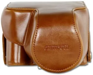Camson Leather Case for Canon PowerShot SX60, SX50, SX40 (Coffee)