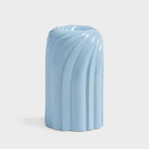 Candle holder turban light blue