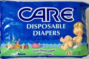 CARE DIAPER SML 4`S