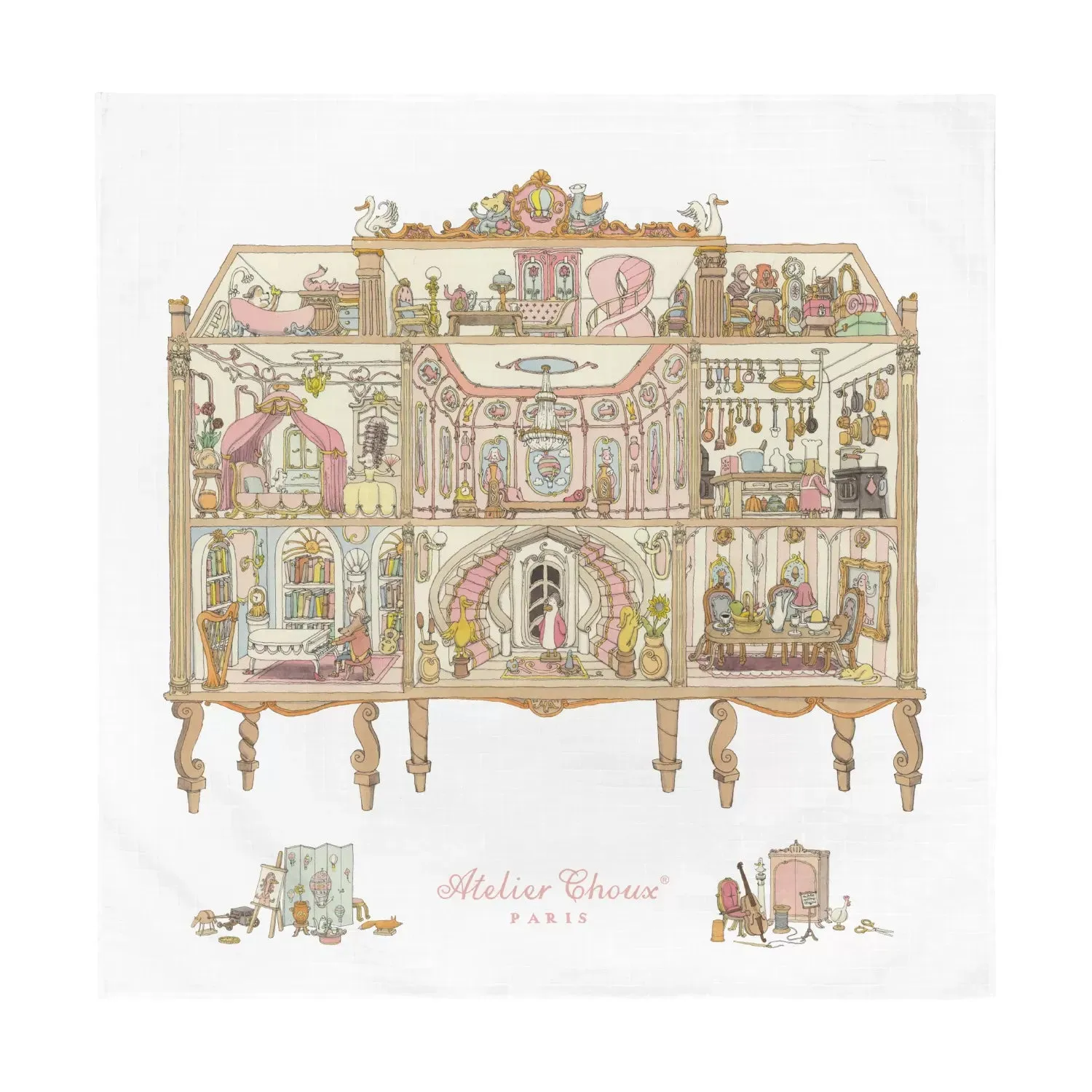 Carré Doll House Swaddle