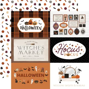 Carta Bella - Halloween - 12x12 Single Sheet / 6x4 Journaling Cards