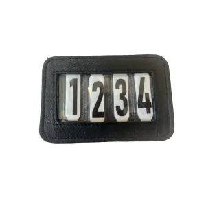 Cavalier Leather 4 Digit Bridle Number HolderBlack