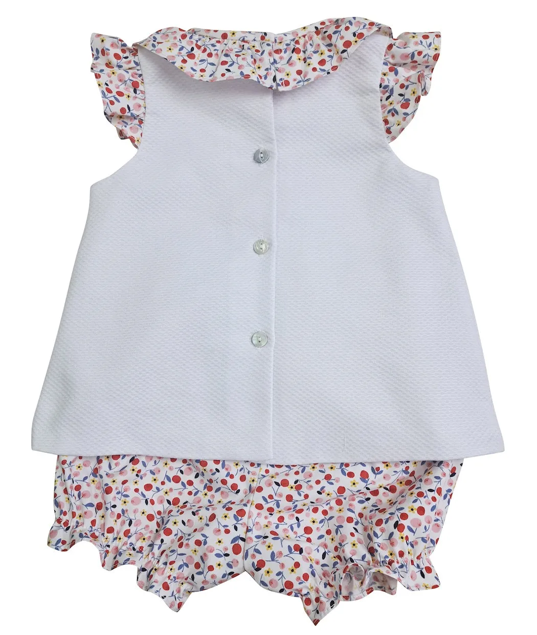 Cherries Applique Baby Girl's Bloomer Set