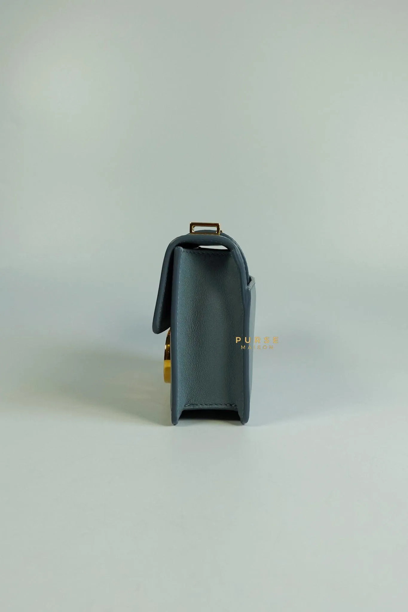 Christian Dior Micro 30 Montaigne Blue Gray Calfskin Bag