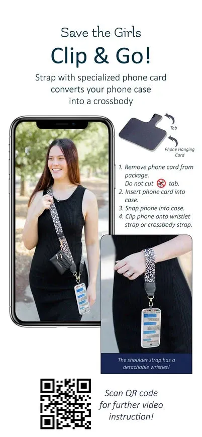Clip and Go Crossbody Ice Chain with Zippered Pouch in Blue