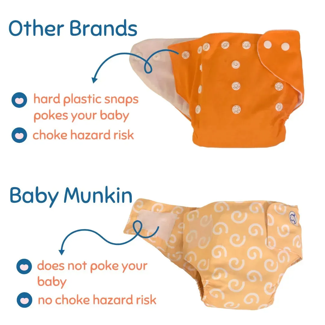 Cloth Diaper | Kaleido | Velcro Closure | Wrap On Style | With 2 Diaper Pads Free