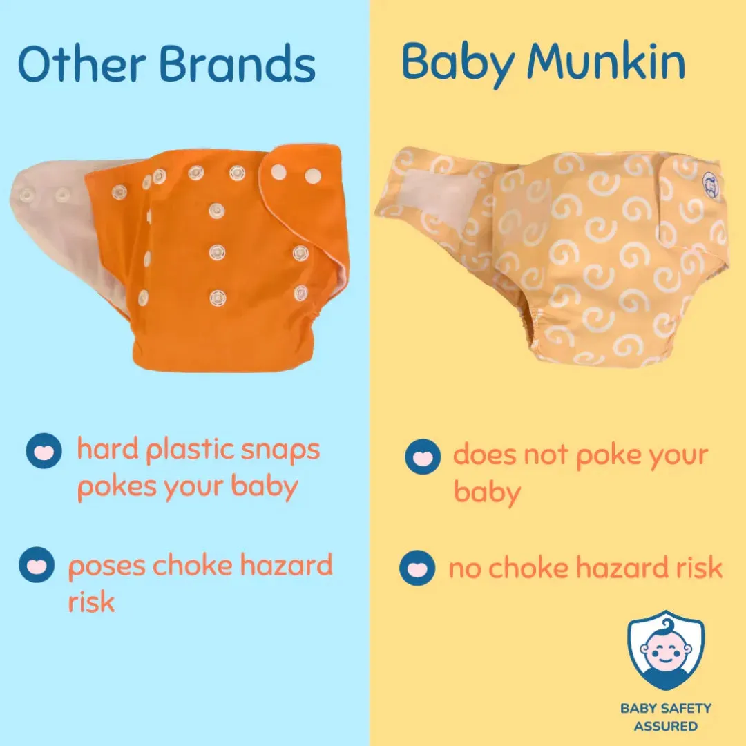 Cloth Diaper | Shell Blitz | Velcro Closure | Wrap On Style | With 2 Diaper Pads Free