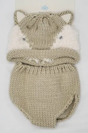 Cloud Island Baby Fox Hat and Diaper Cover Set | Cozy & Adorable