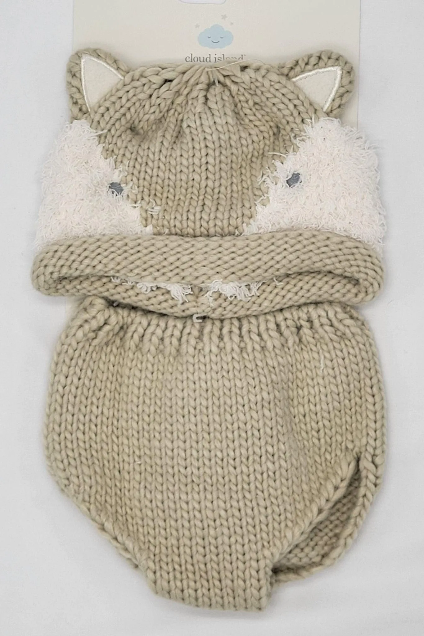Cloud Island Baby Fox Hat and Diaper Cover Set | Cozy & Adorable