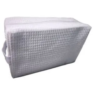Cotton Waffle Cosmetic Bag, Large