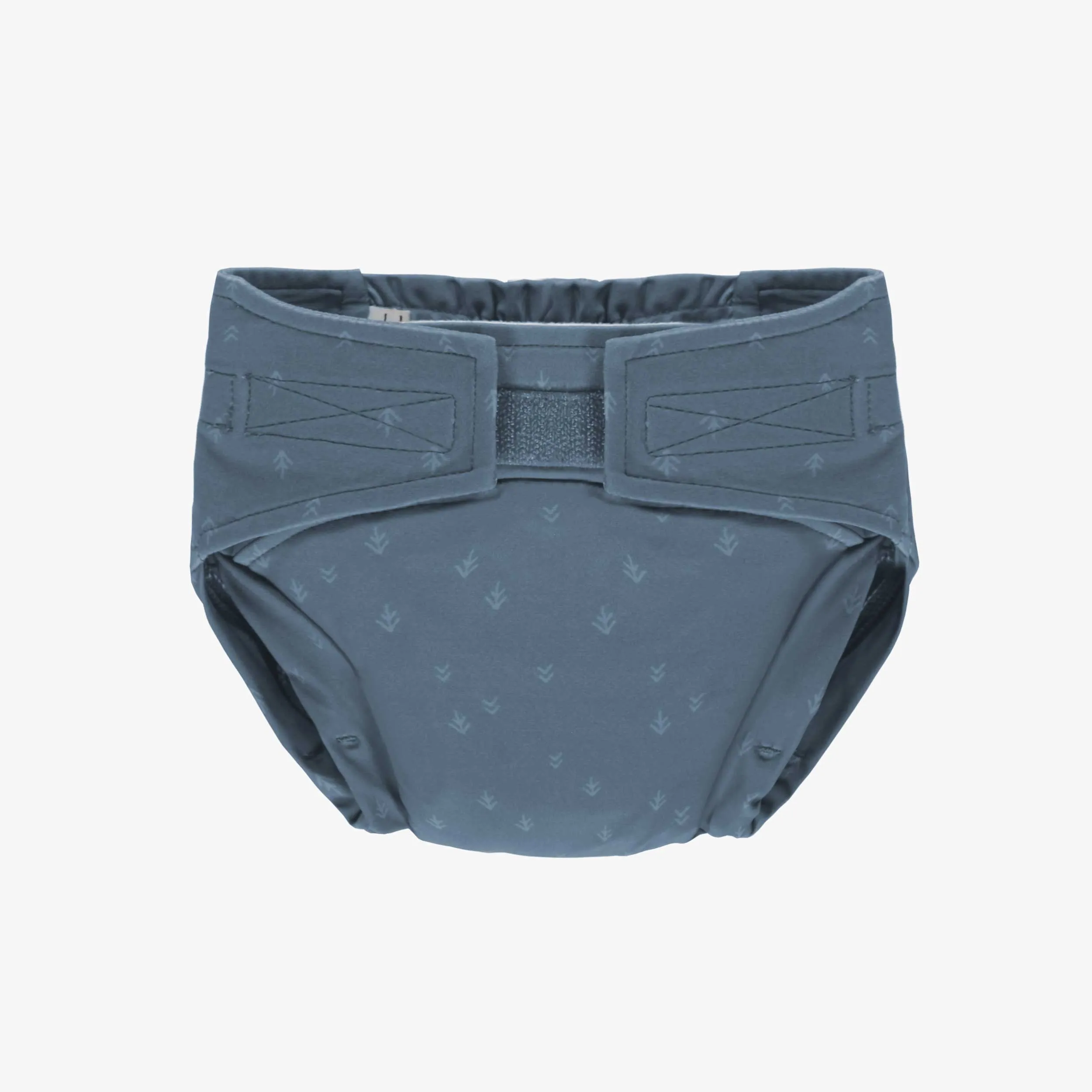 Couche réutilisable ultramince bleu à motif de flèches, bébé || Ultra-thin blue reusable diaper with arrow all over print, baby