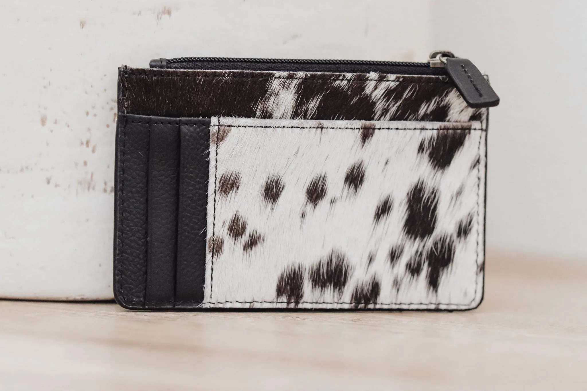 Cowhide Cash & Card Holder