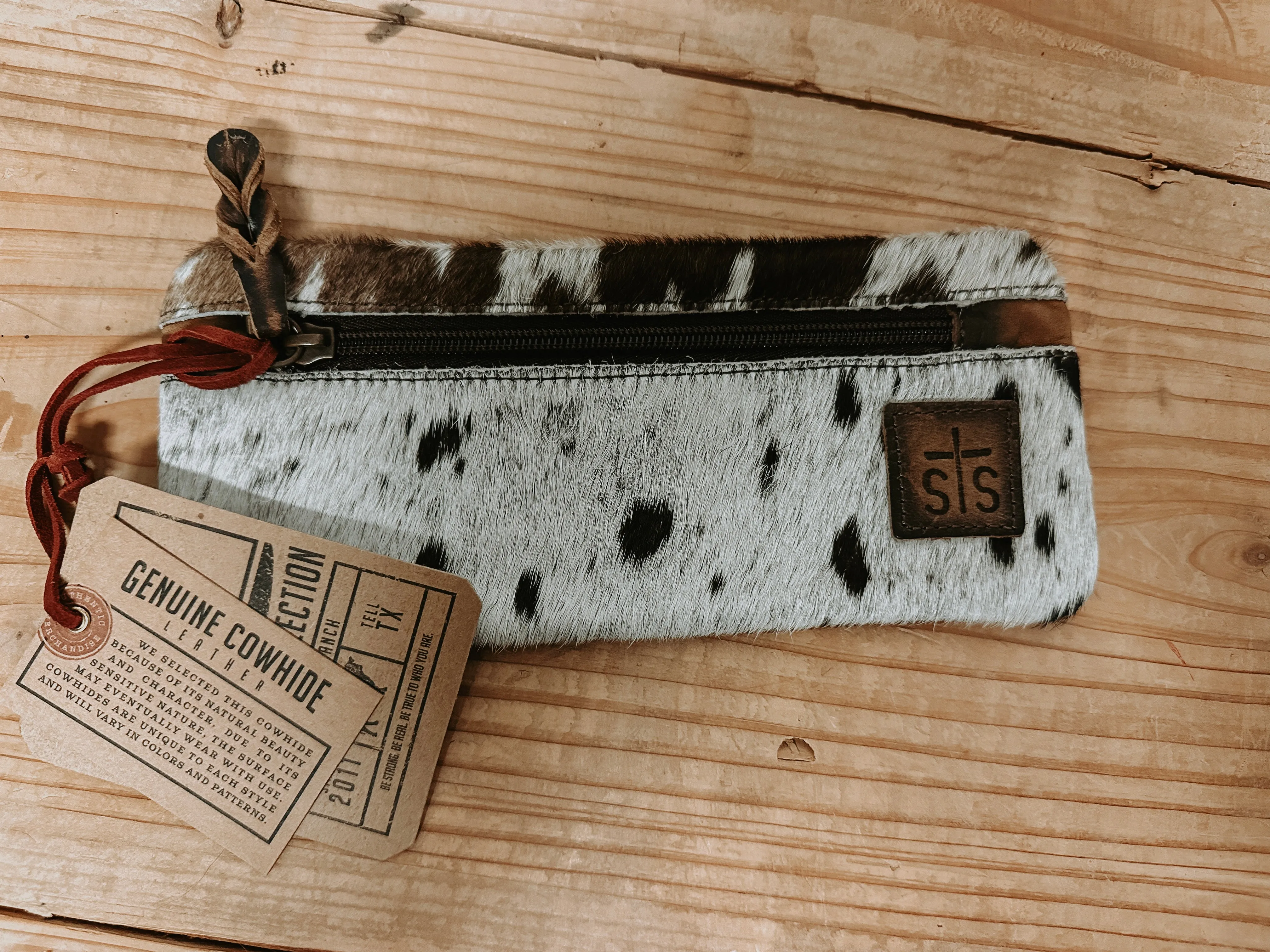 Cowhide Pencil Case