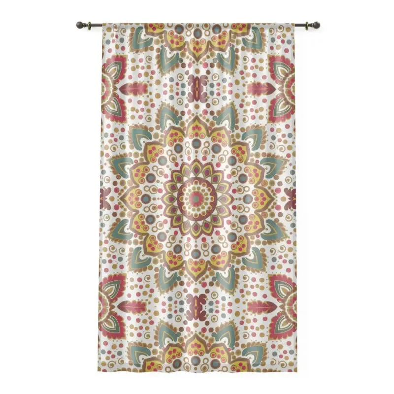 Cozy Comfort Curtains with Intricate Mandala Pattern