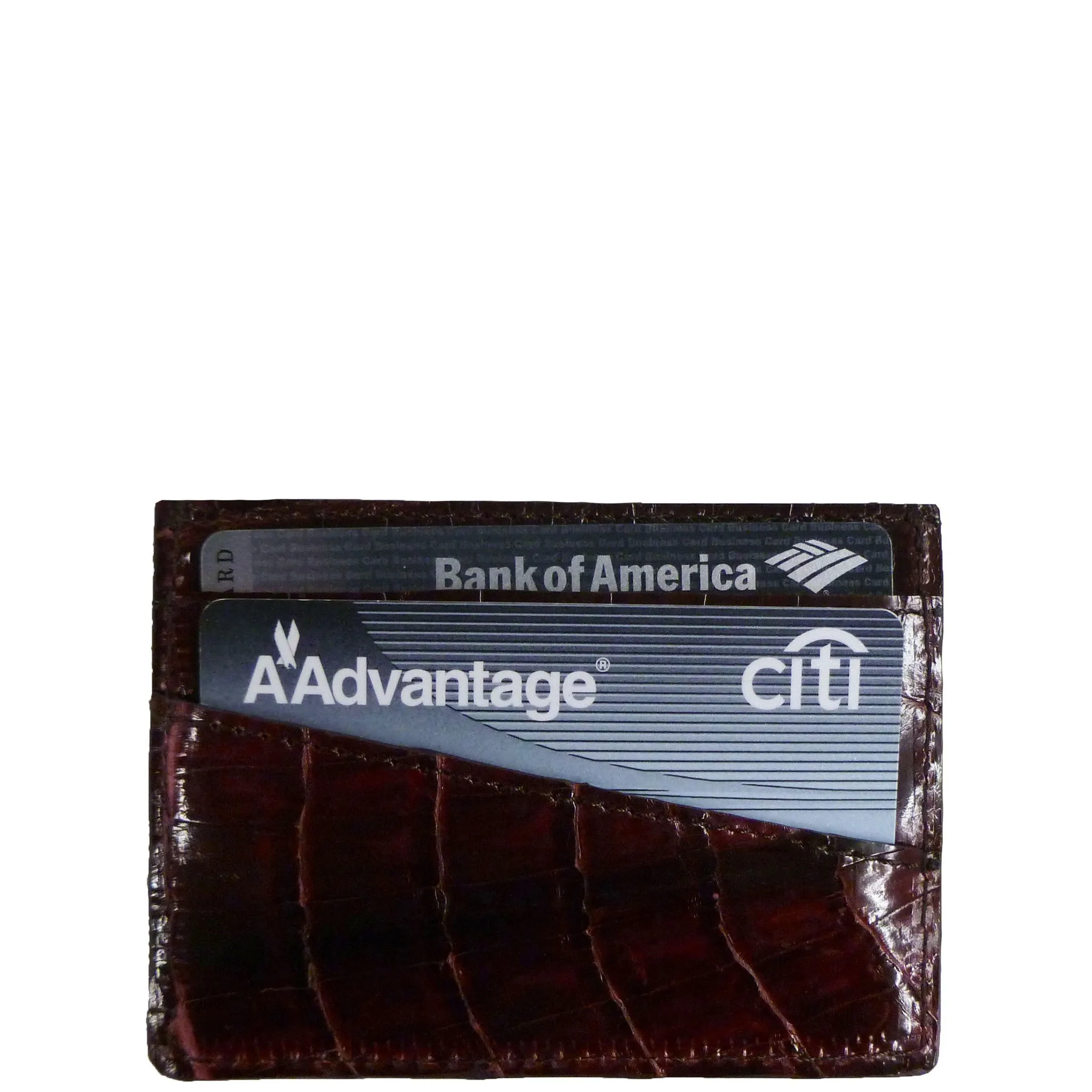 Credit Card Holder in Crocodile