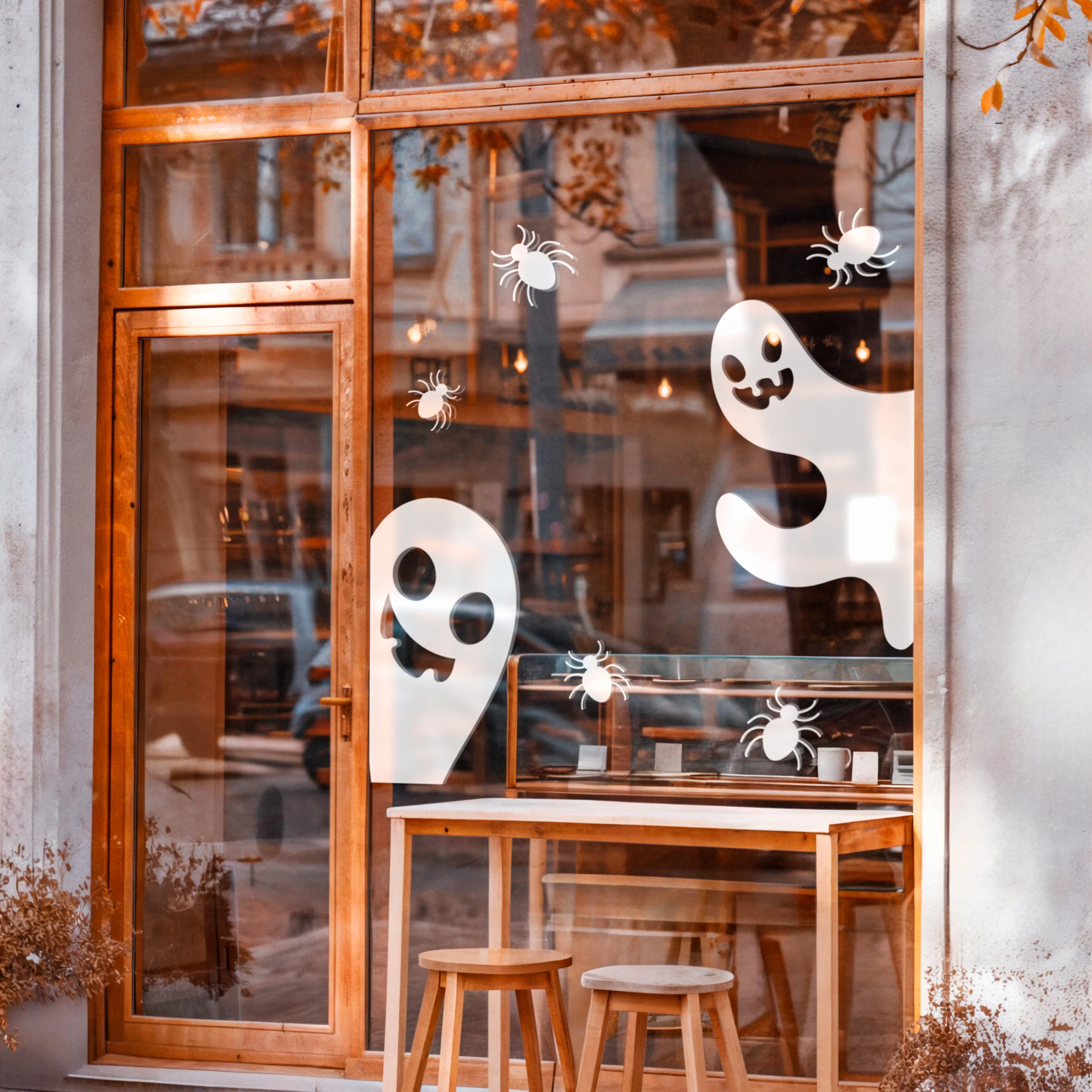 Creepy Ghost and Spider Retail Vinyl