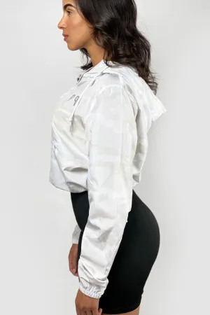 CROP CAMO WINDBREAKER