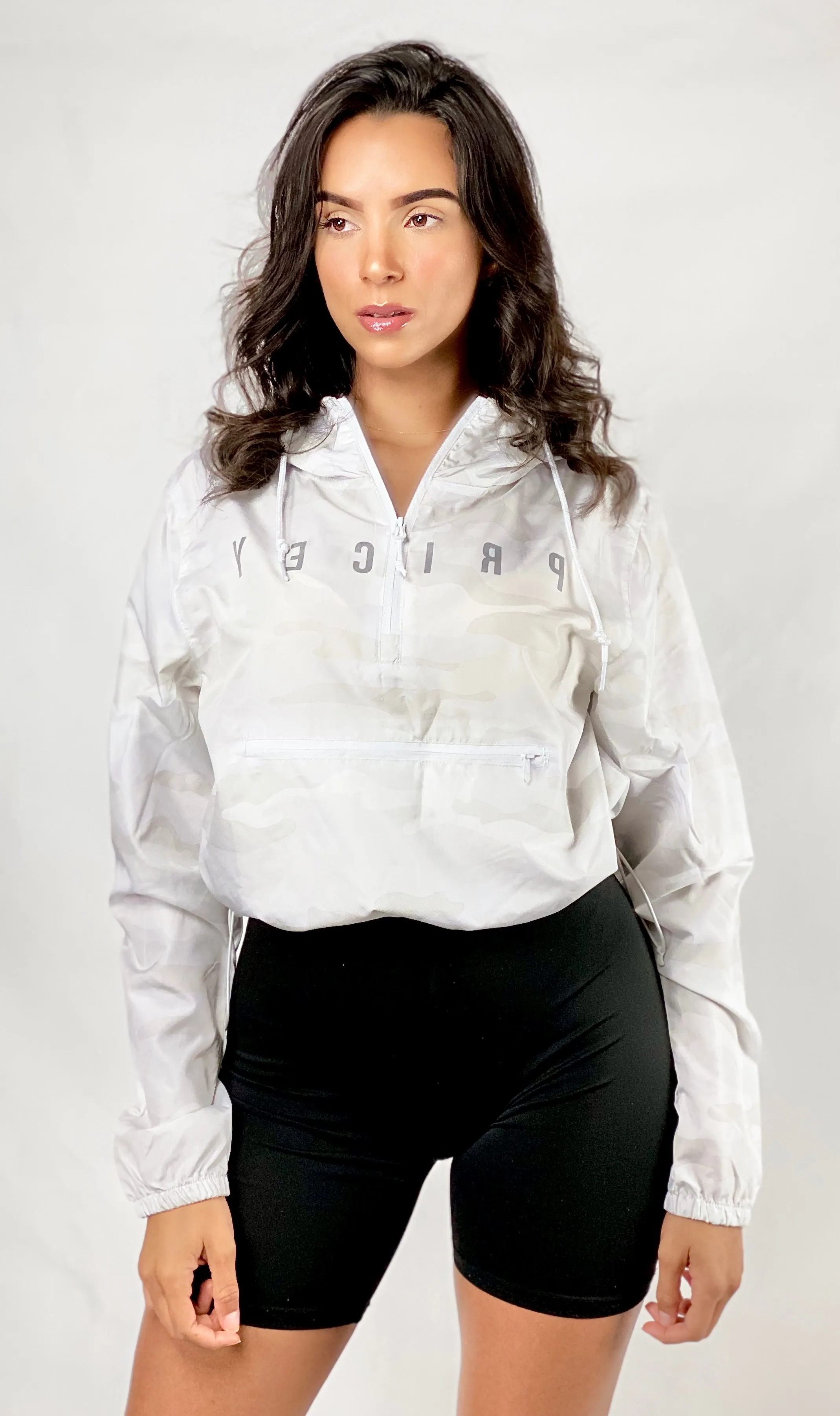 CROP CAMO WINDBREAKER