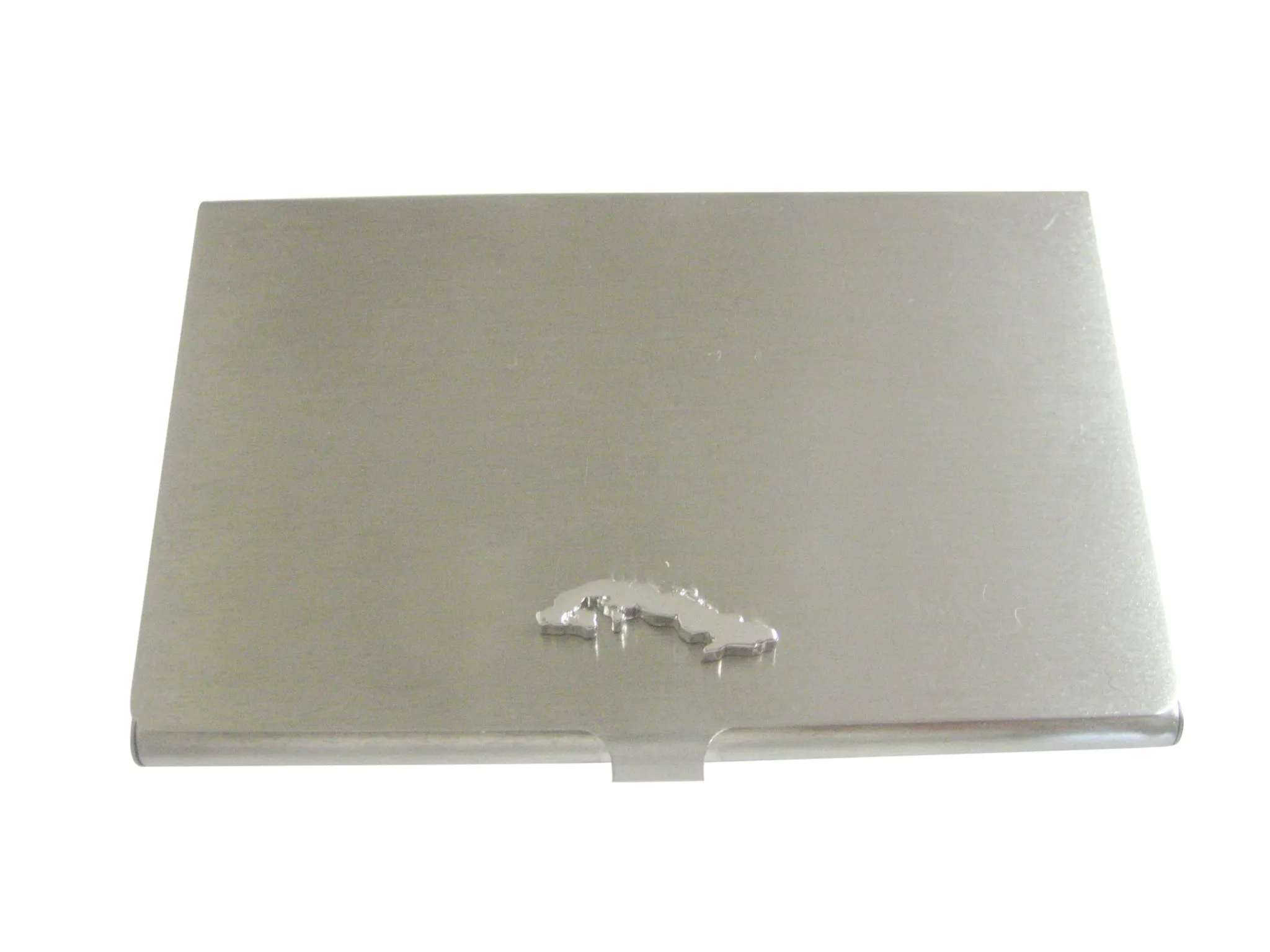 Cuba Map Shape Business Card Holder