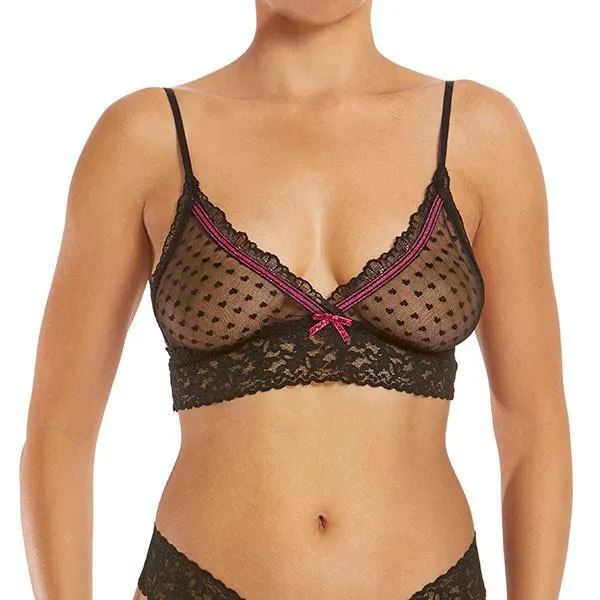 Cupid Bralette - Black/Pink -
