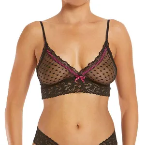 Cupid Bralette - Black/Pink -