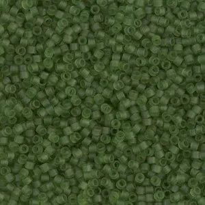 DB 1267, Olive-Transparent-Matte - Miyuki Delica Beads - Size 11 - 5 grams - Japanese Cylinder Seed Beads - Wholesale & Retail