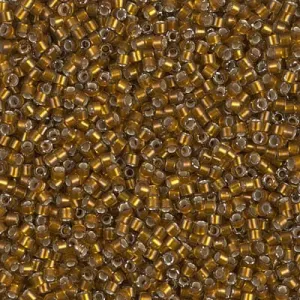 DB 1681, Lt. Walnut Brown Transp. Silver Lined - Miyuki Delica Beads - Size 11 - 5 grams - Japanese Cylinder Seed Beads - Wholesale & Retail