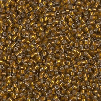 DB 1681, Lt. Walnut Brown Transp. Silver Lined - Miyuki Delica Beads - Size 11 - 5 grams - Japanese Cylinder Seed Beads - Wholesale & Retail