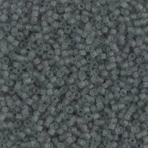 DB 749, Transparent Matte Gray - Miyuki Delica Beads - Size 11 - 5 grams - Japanese Cylinder Seed Beads - Retail & Wholesale