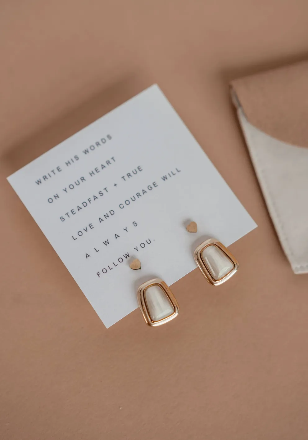 Dear Heart || Courage   A Soft Heart Earring Set