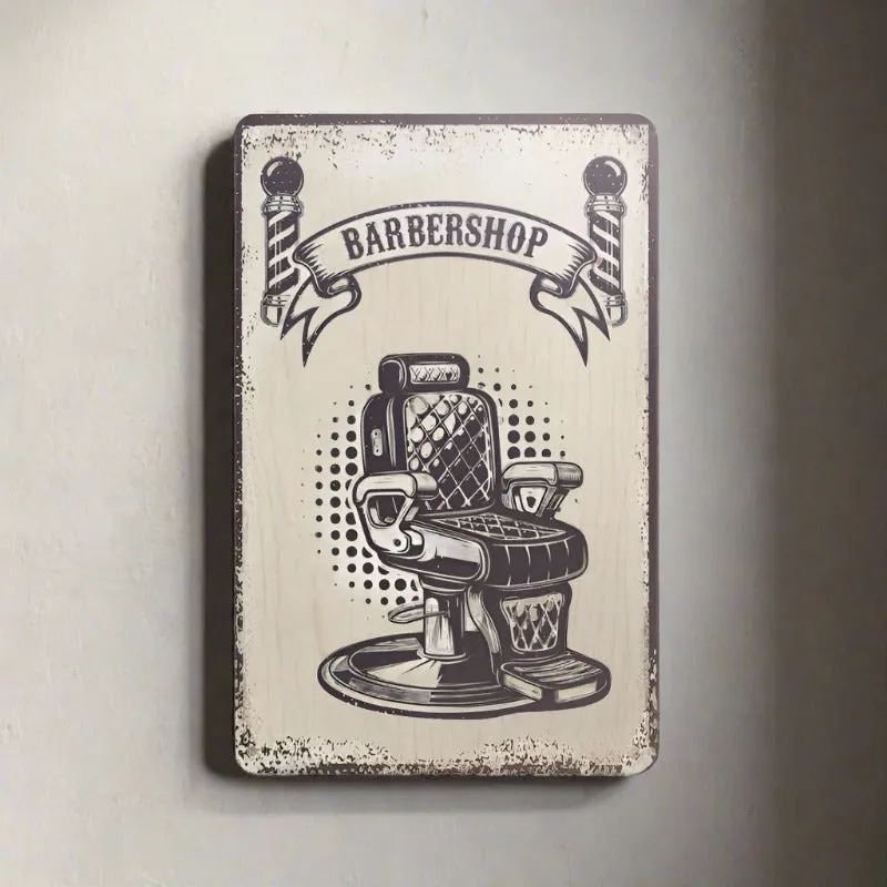 Decorative Plaque for Barber Shop B058 'Barbershop'