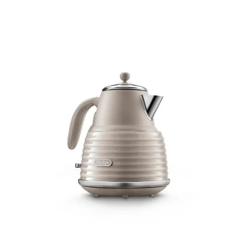 Delonghi Scultura Scolpito Selections Kettles 1.5 Litre Clay Beige KBZS3001.BG