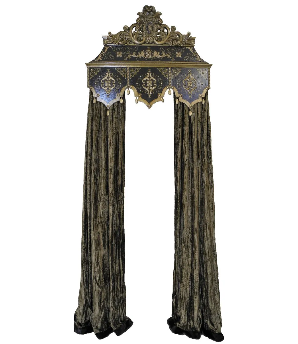 Designer Cornice Board and Velvet Panels