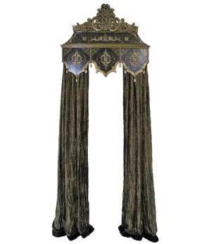 Designer Cornice Board and Velvet Panels