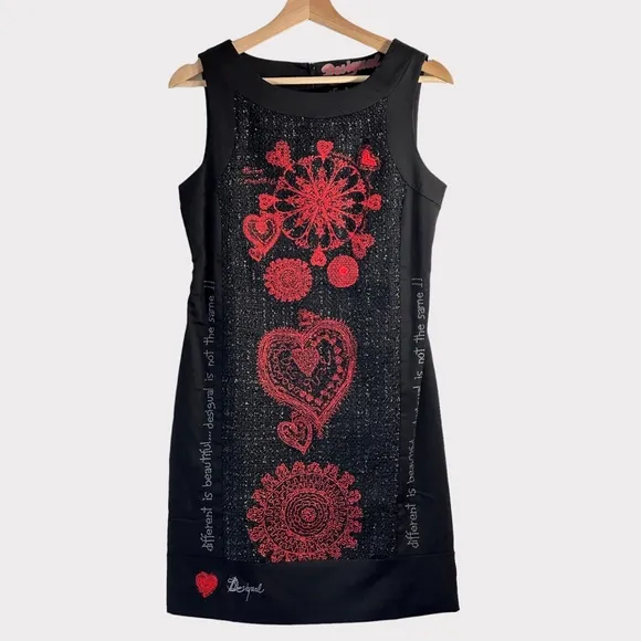 Desigual, Mandala Patterned Dress, Size EU 36