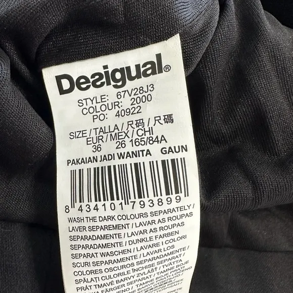 Desigual, Mandala Patterned Dress, Size EU 36