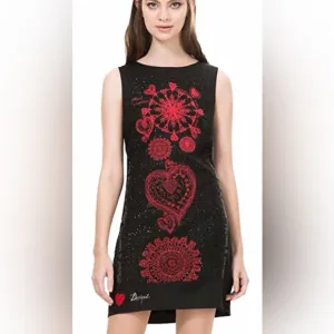 Desigual, Mandala Patterned Dress, Size EU 36