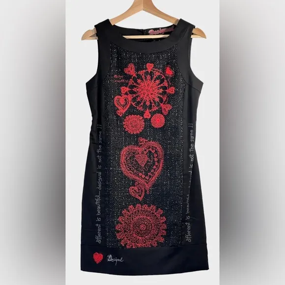 Desigual, Mandala Patterned Dress, Size EU 36