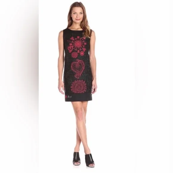 Desigual, Mandala Patterned Dress, Size EU 36