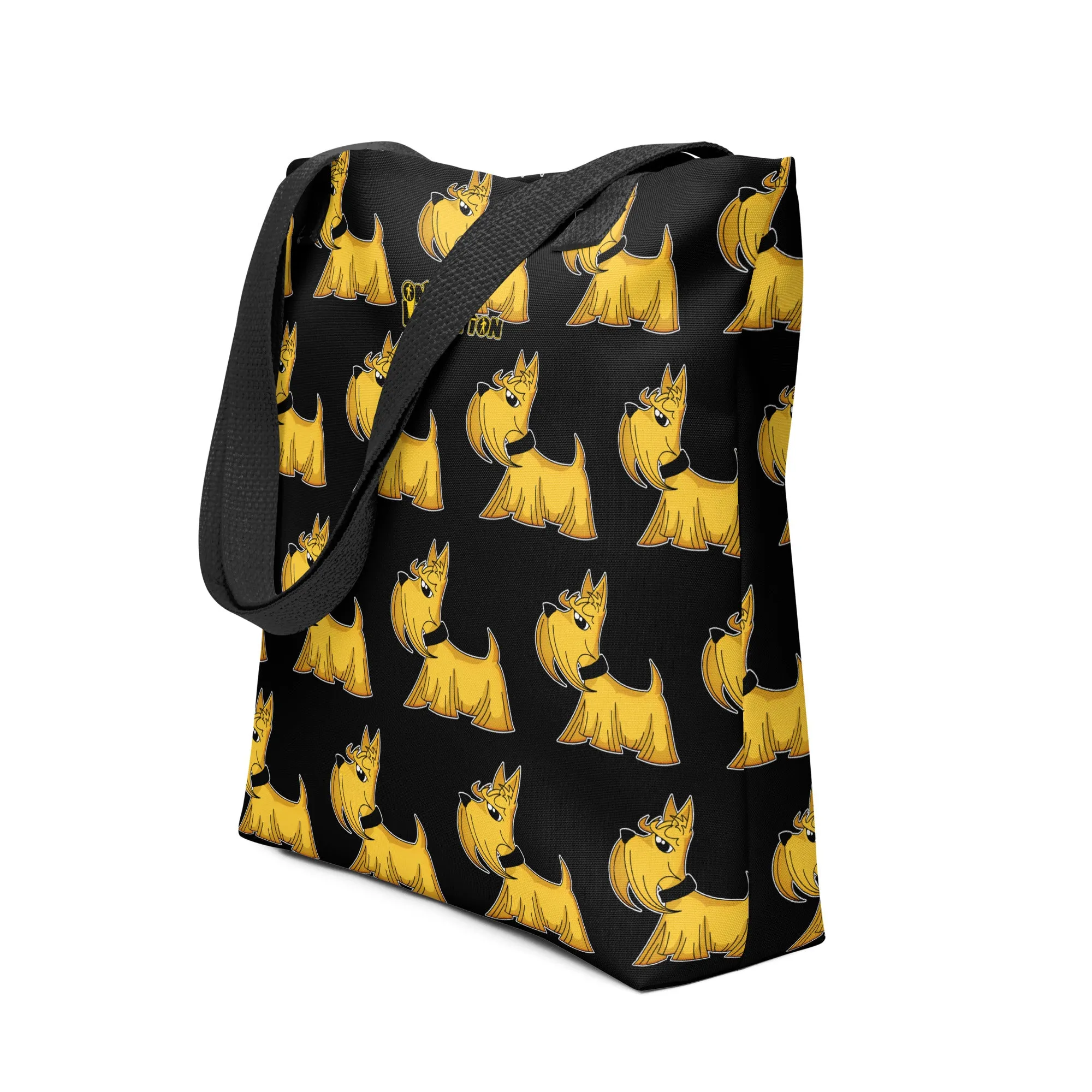 Dogmatix the Scottish Terrier Tote (black)