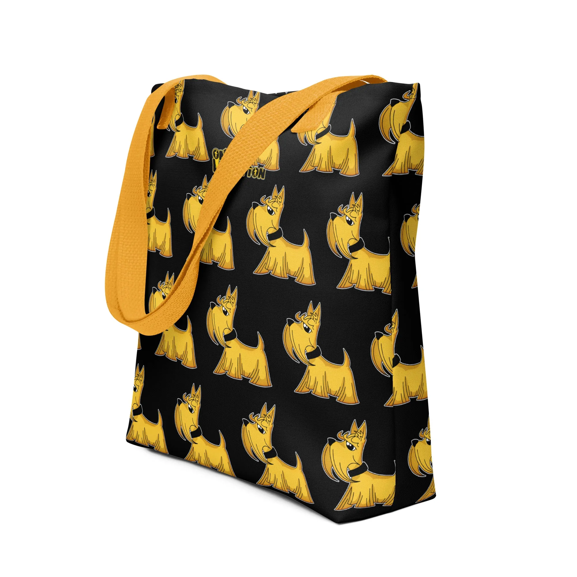 Dogmatix the Scottish Terrier Tote (black)
