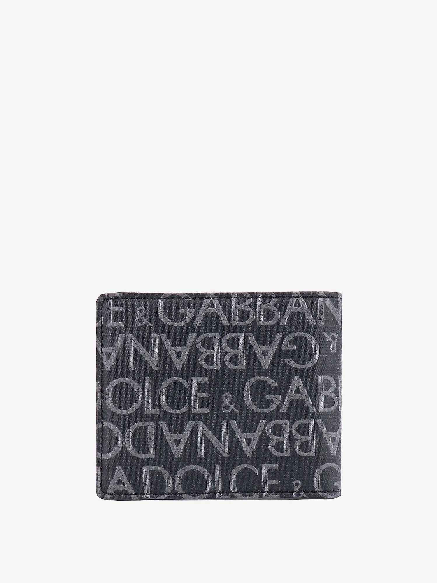 Dolce E Gabbana Coated Canvas Wallet With With All Over Logo