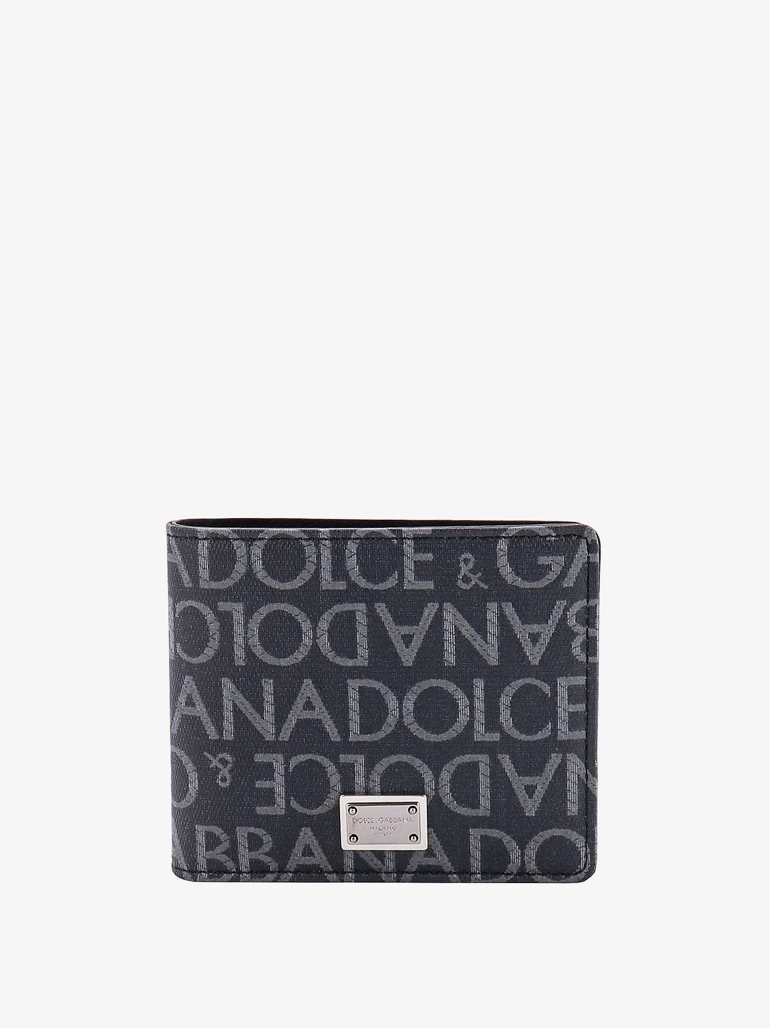 Dolce E Gabbana Coated Canvas Wallet With With All Over Logo
