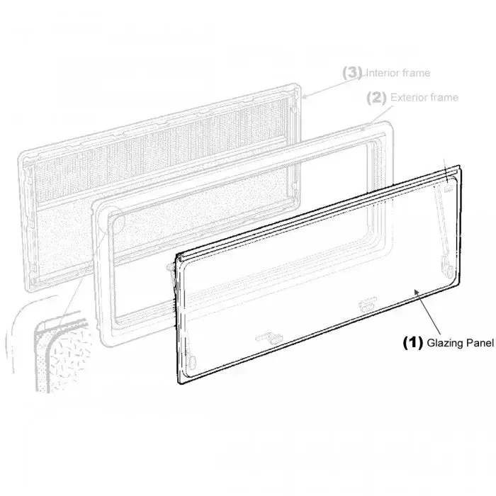 Dometic Blade for Window CHAL 550X550