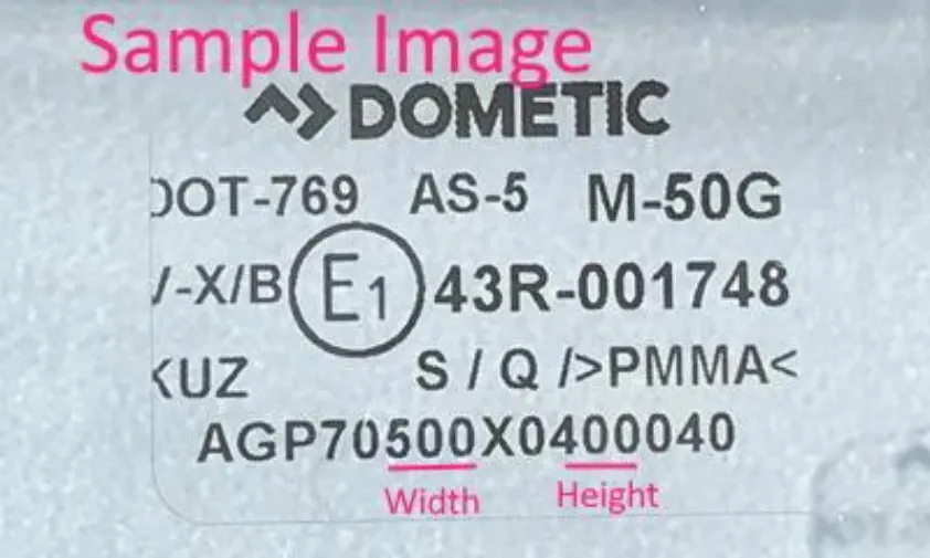 Dometic Sietz Window Stay (Pair) for 600mm High - no longer available