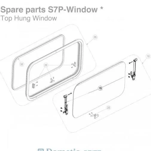 Dometic Window Stay (Pair) S7P 600mm