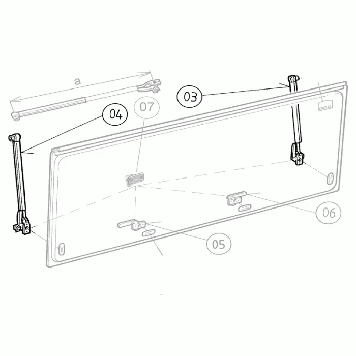 Dometic Window Stays Suits Maygood Mobicool 800mm 900mm Window Height