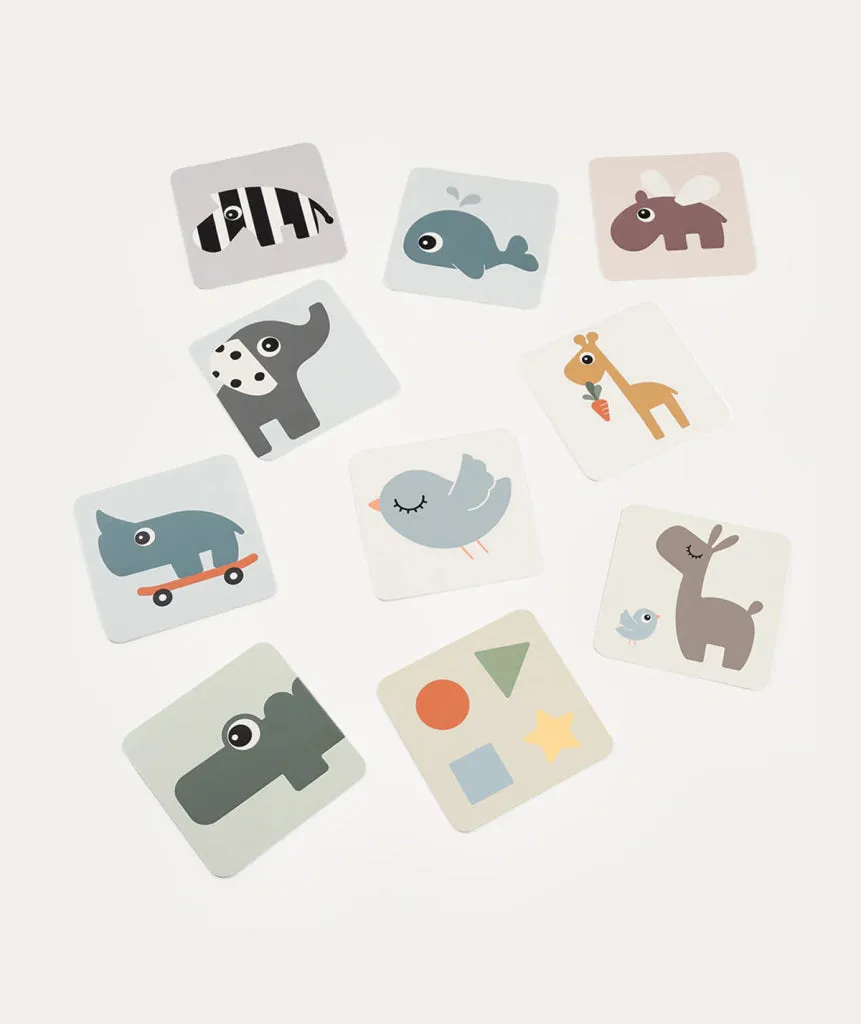 DONE BY DEER Contrast Baby Cards - Deer Friends