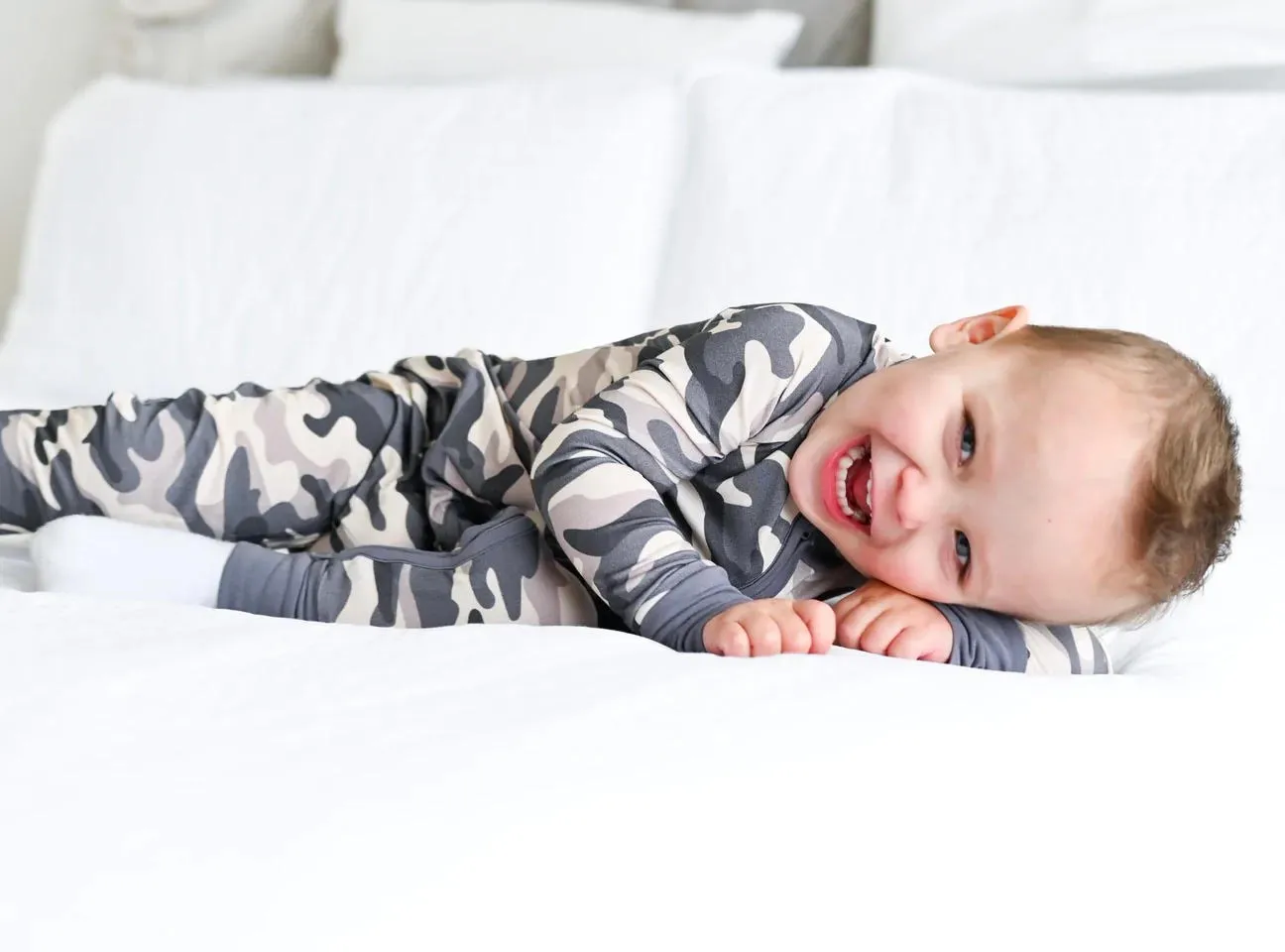 Dream Big Little Co Commander Camo Dream Romper
