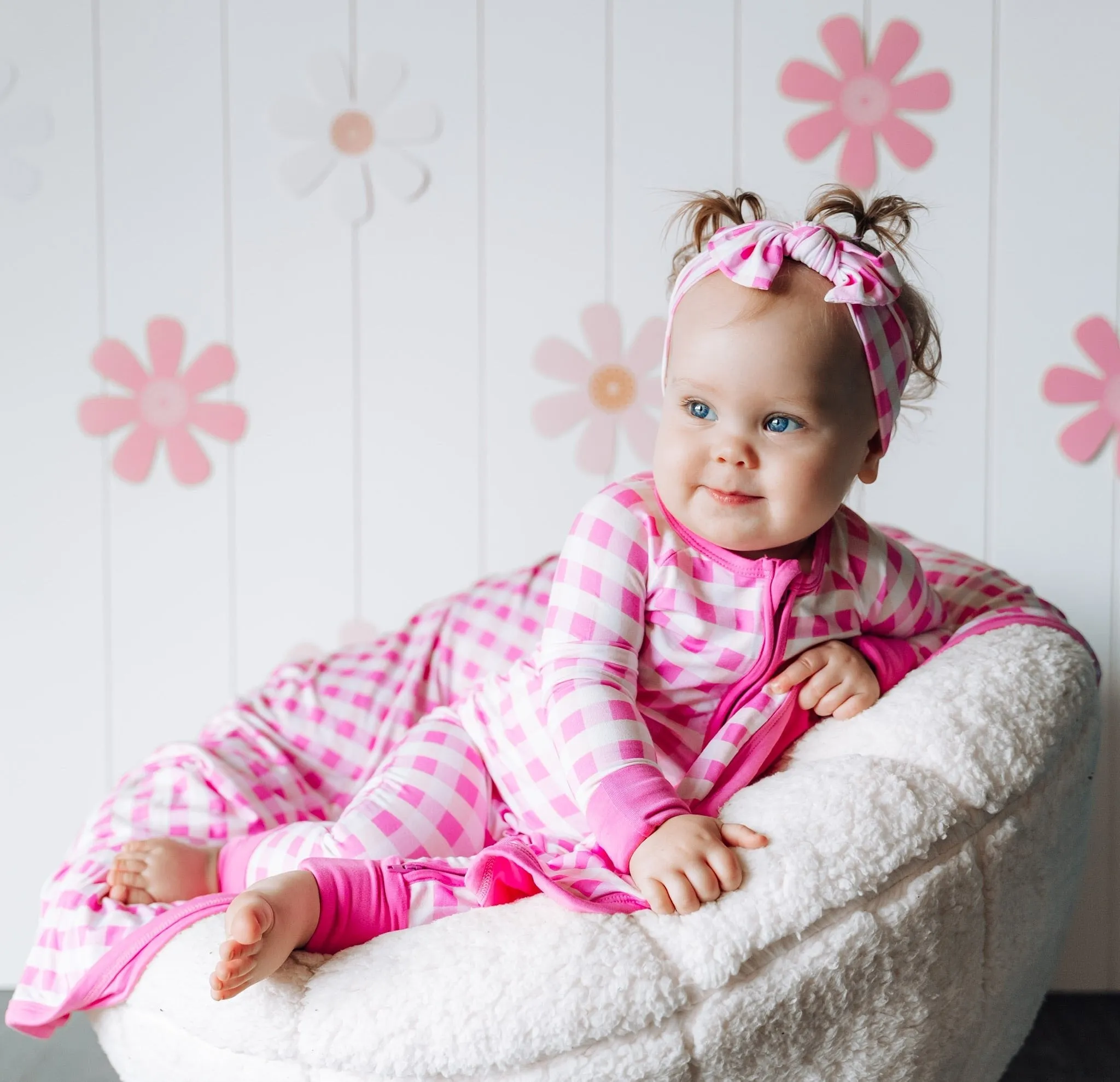 Dream Big Little Co Pinknic Gingham Dream Romper
